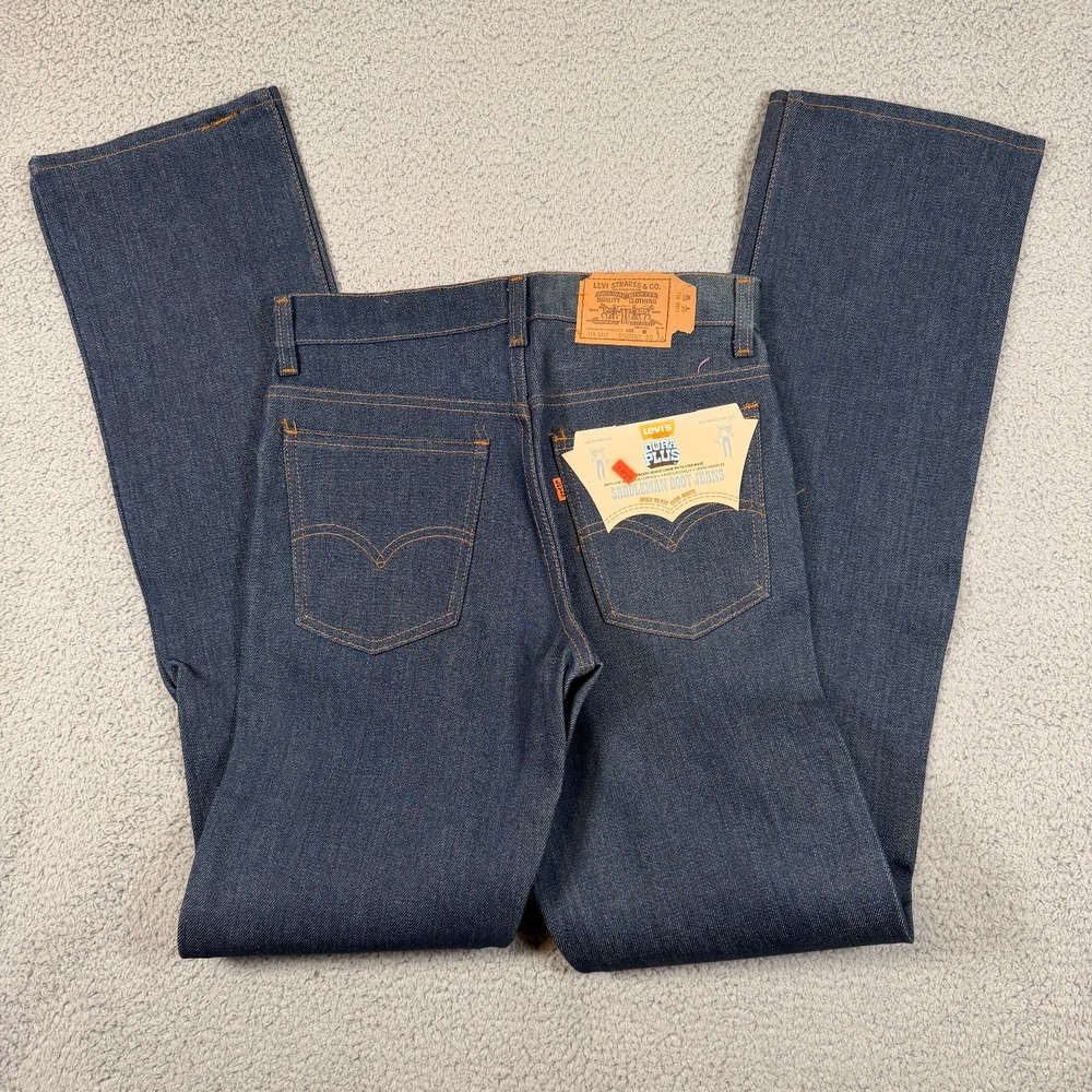 Vintage Levis Jeans Mens 30x36 (Fits 28x36) Deadstock USA Bootcut Flare 1981 80s